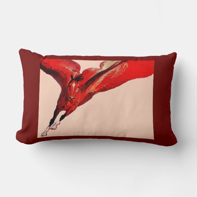 Pegasus the flying horse lumbar pillow (Front)