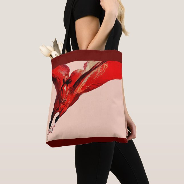 Pegasus the flying horse tote bag (Close Up)