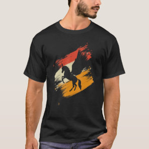 Pegasus Unicorns Horses Retro Pegasos Girls Childr T-Shirt