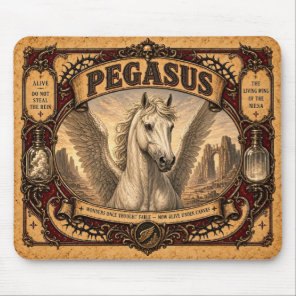 Pegasus, Vintage Circus Monster Mouse Pad