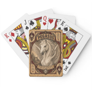 Pegasus, Vintage Circus Monsters Poker Cards