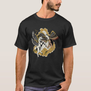 Pegasus Vs Griffin Epic Fight Traditional Tattoo S T-Shirt