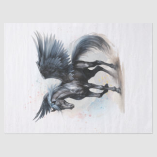 Pegasus Watercolor Decoupage Tissue Paper