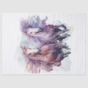 Pegasus Watercolor Decoupage Tissue Paper