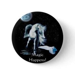 PEGASUS & WHITE RAVEN Collection Pinback Button
