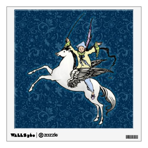 pegasus winged flying horse wall sticker