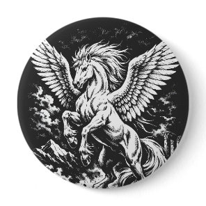 Pegasus — Winged Herald of the Storm Button