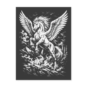 Pegasus — Winged Herald of the Storm Postcard