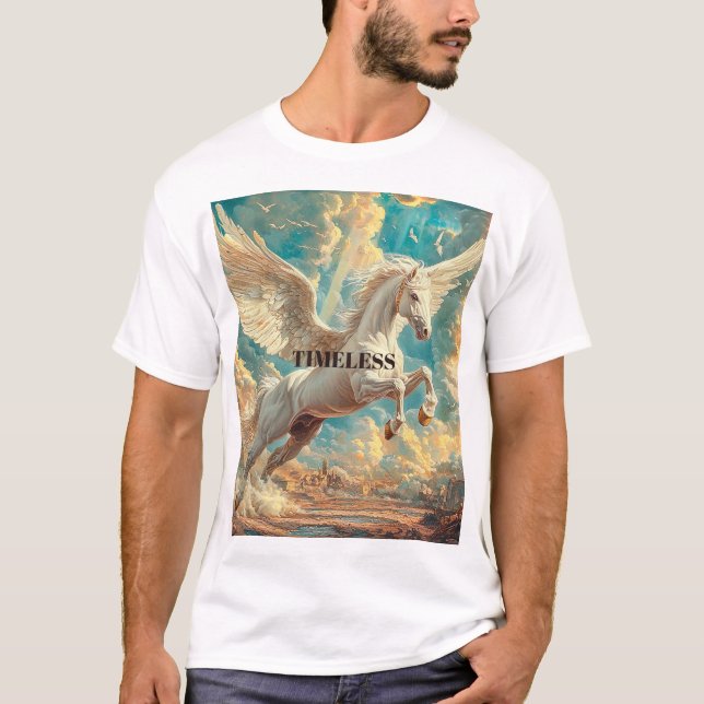 Pegasus Winged Horse Mythology T-Shirt (Front)