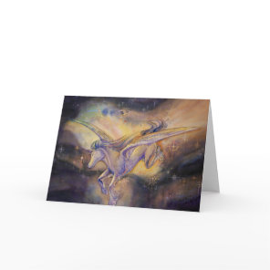 Pegasus With Nebula Card