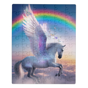Pegasus with Rainbow Jigsaw Puzzle