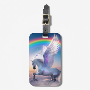 Pegasus with Rainbow Luggage Tag