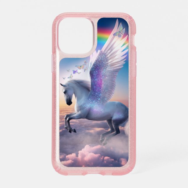 Pegasus with Rainbow Speck iPhone 11 Pro Case (Front)