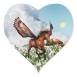 Pegasys in a Field Stickers
