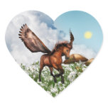 Pegasys in a Field Stickers