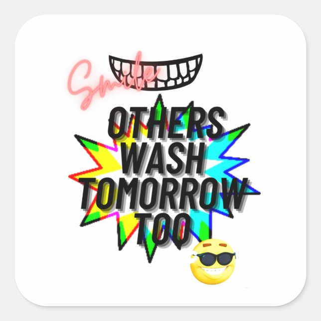 Pegatin Square Sticker (Front)