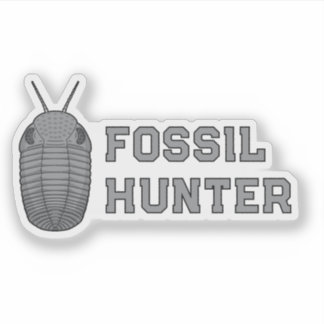 Pegatina Cazador de Fósiles Trilobite