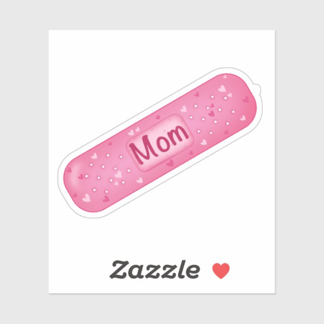 Pegatina de vinilo band-aid mom sticker (Sheet)