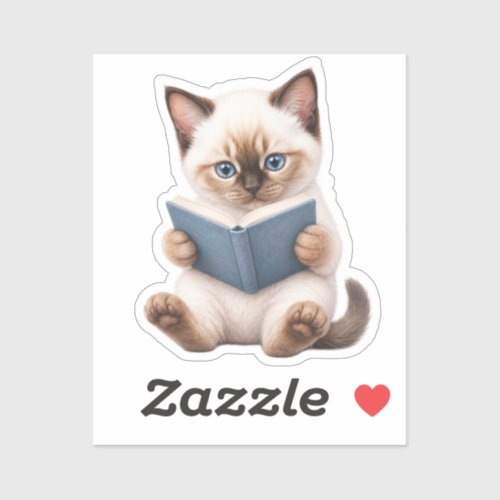 Pegatina Gatito Kawaii Adorable Sticker