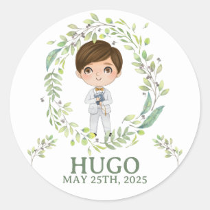Pegatina HUGO Primera Comunión Classic Round Sticker