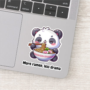Pegatina Osito Panda Eating Sticker