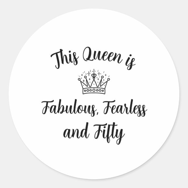 Pegatina Queen Classic Round Sticker (Front)