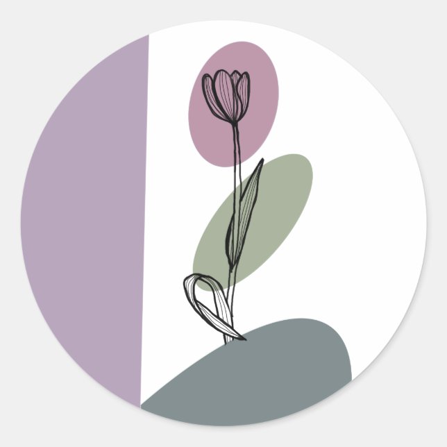 PEGATINAS TULIPÁN CLASSIC ROUND STICKER (Front)