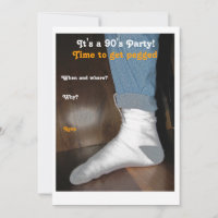 Pegged 90's Party Invitation