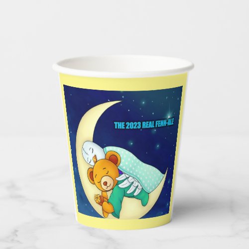 Peggy and Starry Sleeping in the Moon Paper cup