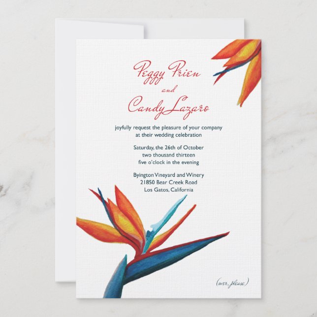 Peggy - Invitation 5 x7 Linen (Front)