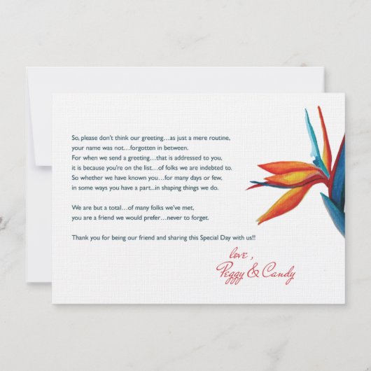 Peggy - Letter 4.5 x 6.25 Linen (Back)