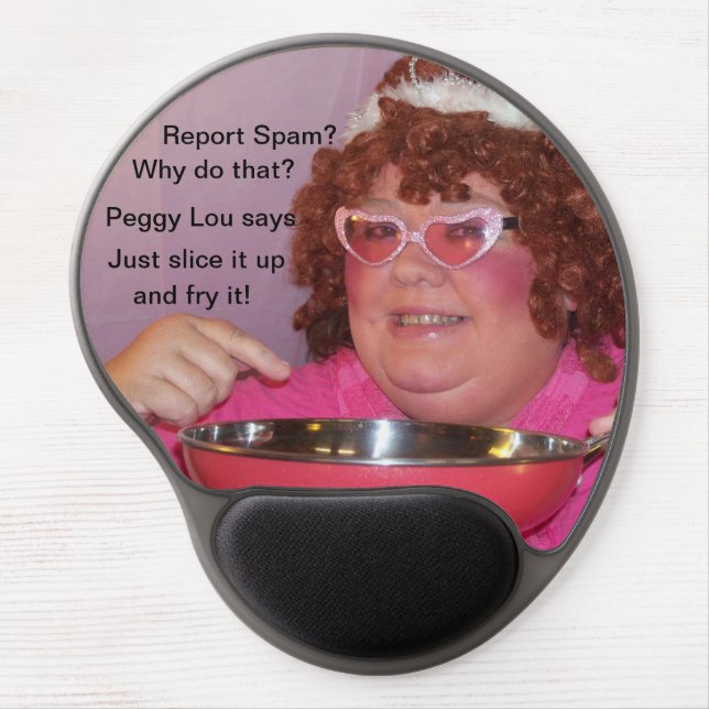 Peggy Lou ergonomic mousepad (Front)