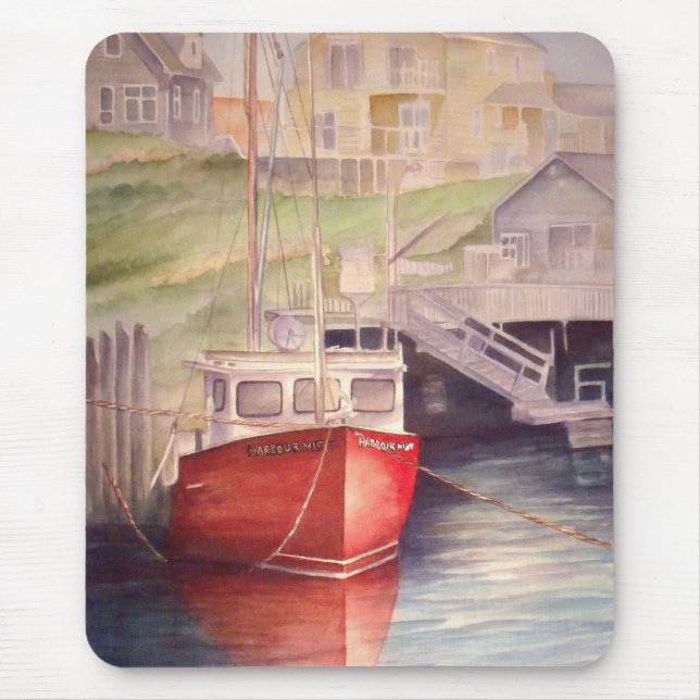 Peggy's Cove Boat Mouse Pad (Front)