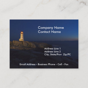 Peggy's Cove business card template