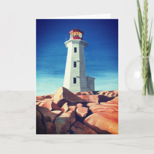Peggy's Cove Card, Nova Scotia Art Card