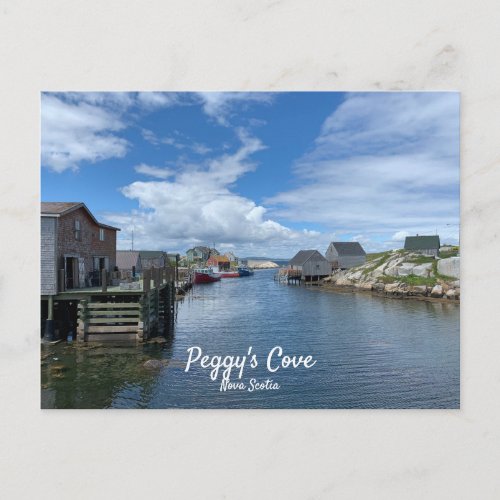 Peggys Cove Fishing Village Postcard
