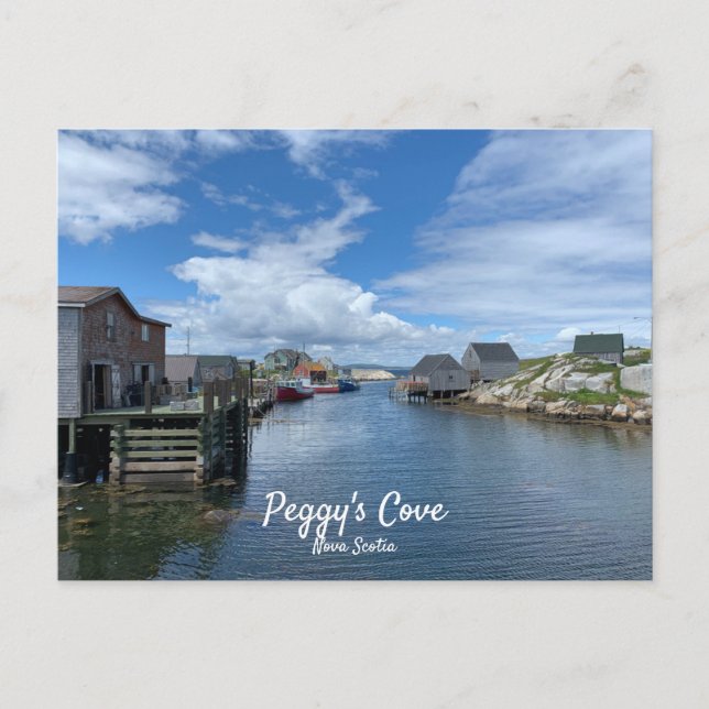 Peggys Cove Fishing Village Postcard (Front)