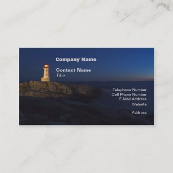 Peggy's Cove Lighthouse Business Cards by atlanticdreams at Zazzle
