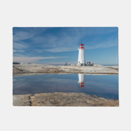 PeggyS Cove Lighthouse  Canada Doormat