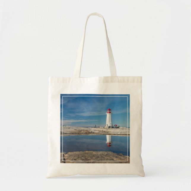 Peggy'S Cove Lighthouse | Canada Tote Bag (Front)