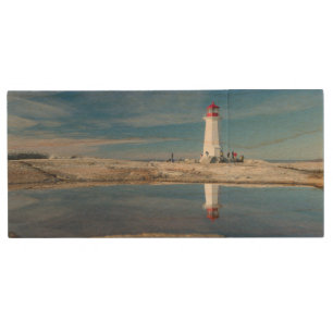 Peggy'S Cove Lighthouse   Canada Wood USB Flash Drive