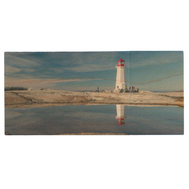 Peggy'S Cove Lighthouse | Canada Wood USB Flash Drive (Front)