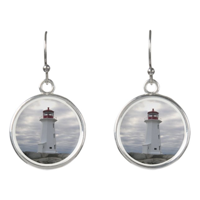 Peggy's Cove  Lighthouse Earrings Nova Scotia (Front)