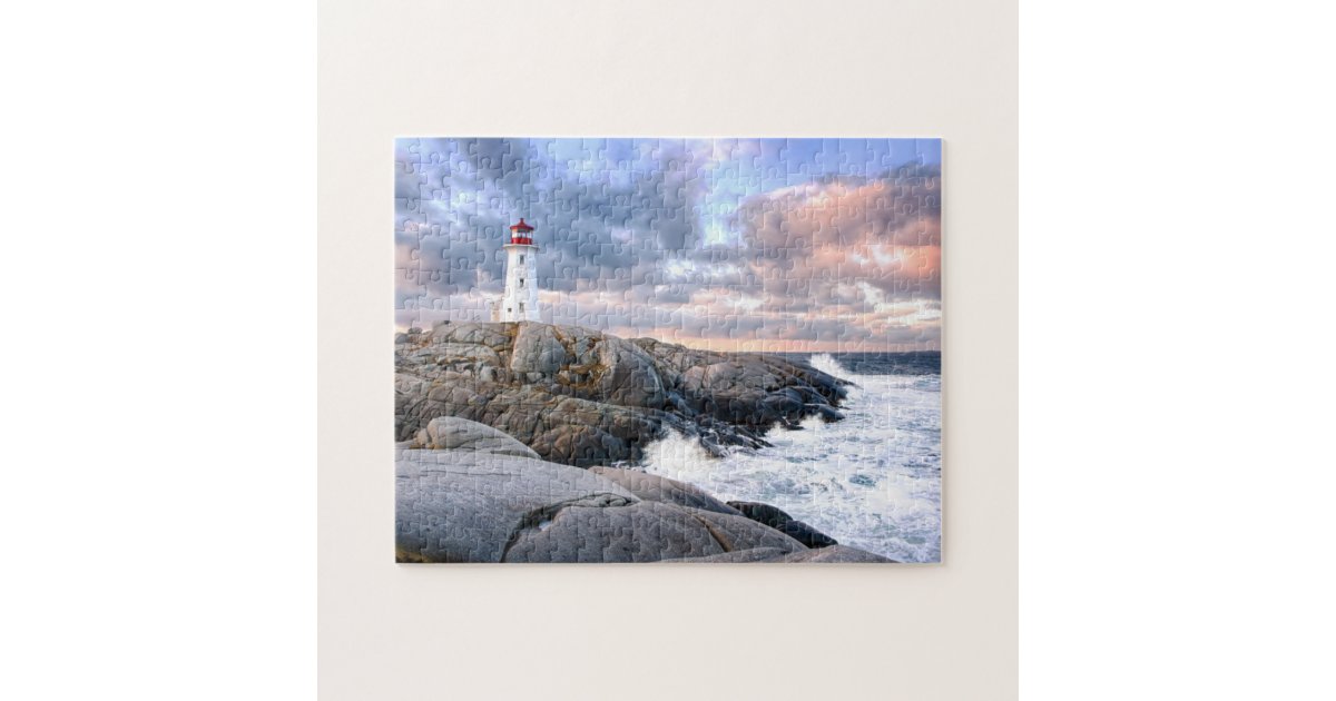 Peggy's Cove Lighthouse Jigsaw Puzzle 