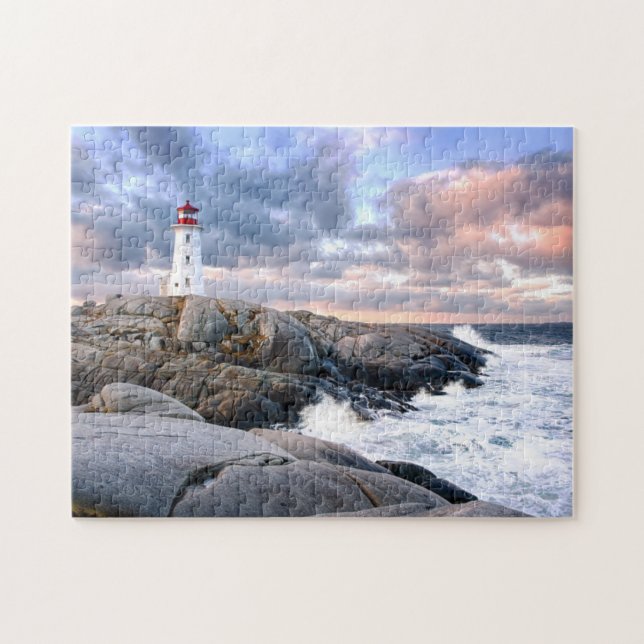 Peggy's Cove Lighthouse Jigsaw Puzzle (Horizontal)