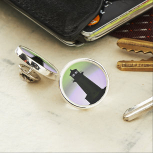 Peggy's Cove Lighthouse Lapel Pin, Silver Plated Lapel Pin