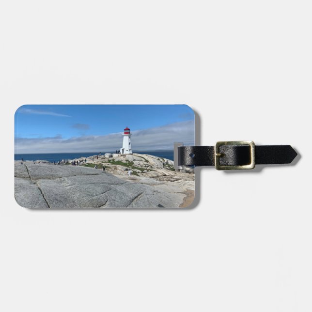 Peggy's Cove Lighthouse Luggage Tag (Front Horizontal)