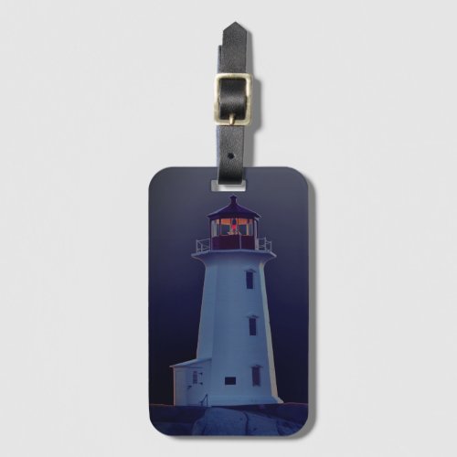 Peggys Cove  Lighthouse Nova Scotia luggage tag