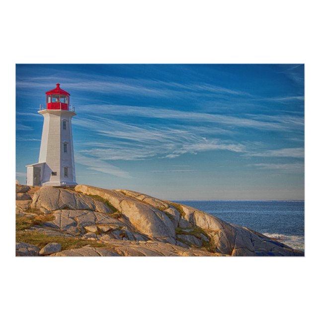 Peggy's Cove Lighthouse Photo Print (Front)