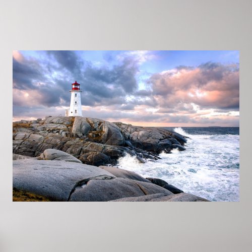 Peggys Cove Lighthouse Poster